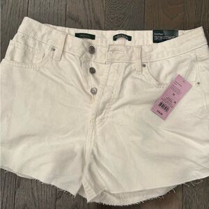 Wild Fable Cream Jean Shorts